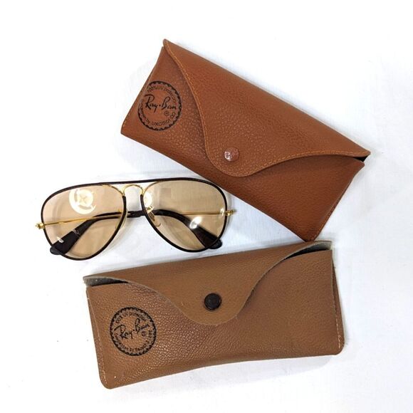 Vintage Ray-Ban Leathers Bausch & Lomb Aviator - Picture 14 of 16